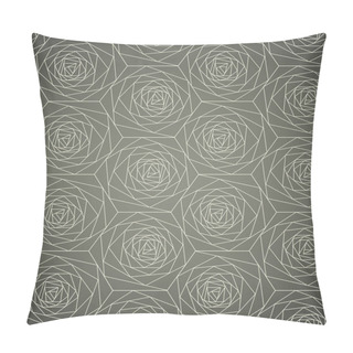 Personality  Seamless Geometric Flowers Pattern Pillow Covers