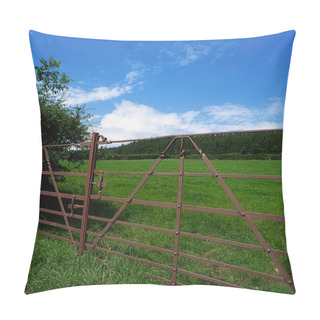 Personality  Farm Gates, Comeragh Mountains, Co Waterford, Ireland Pillow Covers