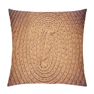 Personality  Texture Of Painted Straw Hat Close Up,  Pillow Covers