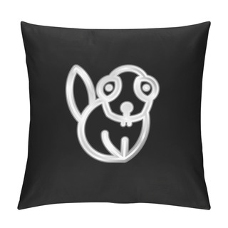Personality  Beaver Silver Plated Metallic Icon Pillow Covers