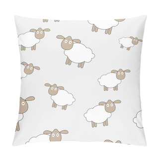 Personality  Abstract Lamb Seamless Pattern Background Vector Illustration Pillow Covers