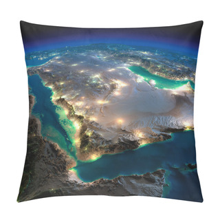Personality  Night Earth. Saudi Arabia Pillow Covers