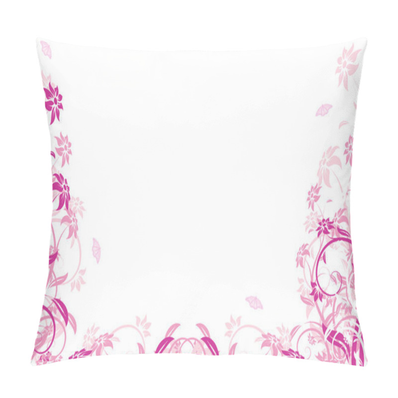 Personality  Flower background. Vector illustration pillow covers