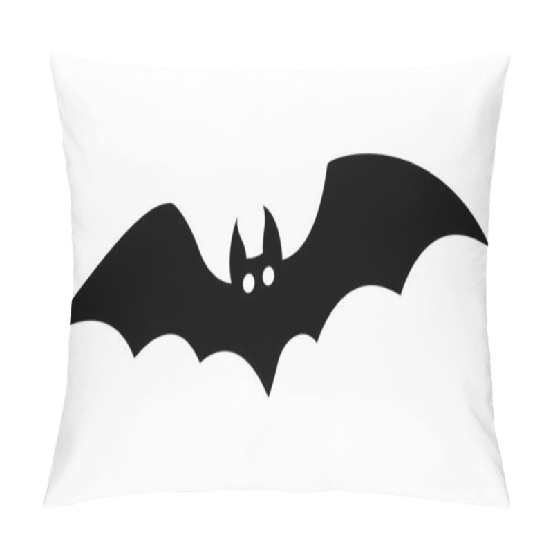 Personality  Bat Silhouettes - Halloween Vector Illustration Pillow Covers