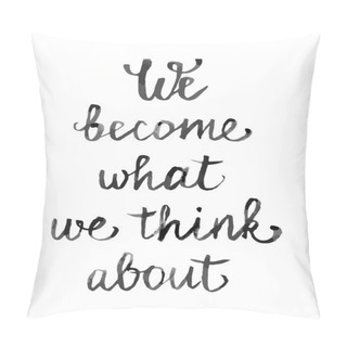Personality  Motivational Poster. Calligraphic Text Pillow Covers