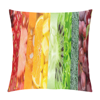 Personality  Collection With Different Fruits And Vegetables Pillow Covers