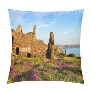 Personality  Mining Ruins At St Agnes Pillow Covers