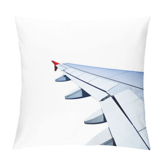 Personality  Plane Wing Isolated On White Background Pillow Covers
