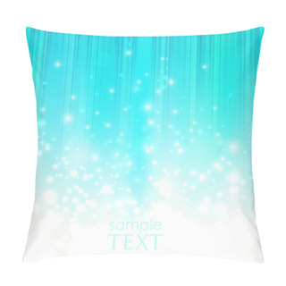 Personality  Abstract Blue Background With Sparkles Pillow Covers
