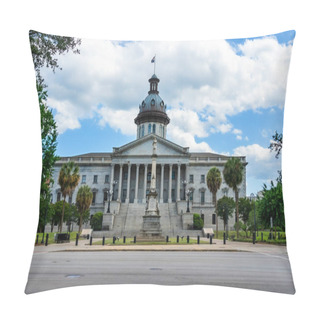 Personality  May 06, 2020 - Columbia, South Carolina, USA: The Exterior Of The South Carolina State House In Columbia, South Carolina. Pillow Covers