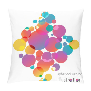 Personality  Colorful Circles Diamond Pillow Covers