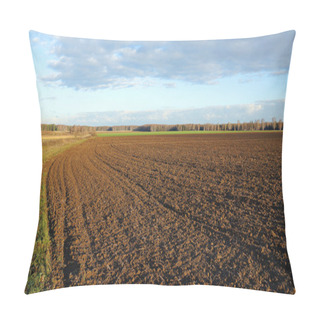 Personality  Agricultural Land After Cultivation, Autumn Evening Pillow Covers