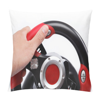 Personality  The Hand On The Steering Wheel Computer Game Consoles, Isolated Pillow Covers