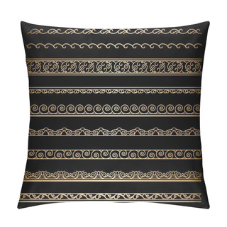 Personality  Gold Borders Pillow Covers