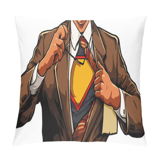 Personality  Superhero Vector - Cartoon Man Pillow Covers
