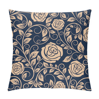 Personality  Vintage Roses Flowers Seamless Pattern Pillow Covers