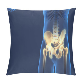 Personality  Painful Pelvis And Cervical Medical Background Pillow Covers