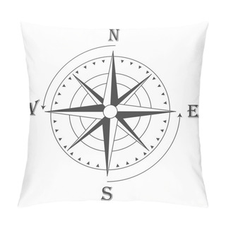 Personality  Wind Rose Vector Pillow Covers