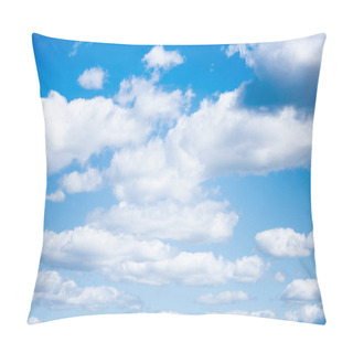 Personality  Beautiful Blue Sky And White Fluffy Clouds Pillow Covers
