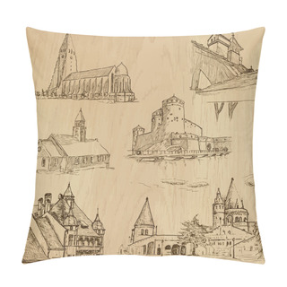 Personality  Architecture - Buildings And Landmarks Pillow Covers