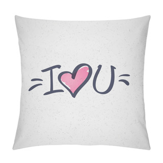 Personality  I Love You Text Pillow Covers