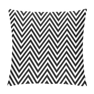 Personality  Trendy Chevron Patterned Background Black And White Pillow Covers