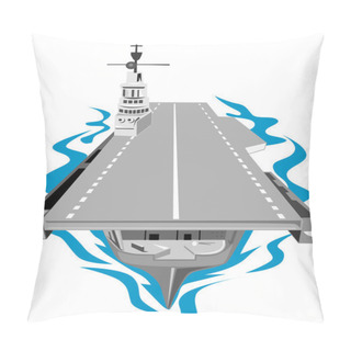 Personality  World War Two Aircraft Carrier Retro Pillow Covers