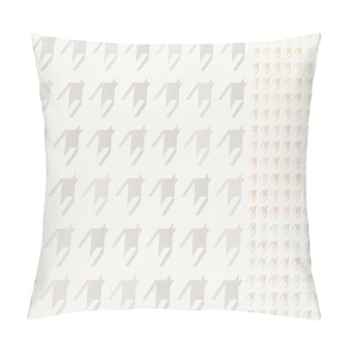 Personality  Seamless Houndstooth Pattern With Silver, Gold, Bronze Gradient Pillow Covers