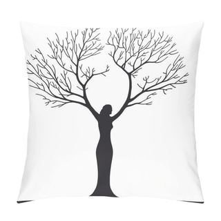 Personality  Woman Tree Pillow Covers