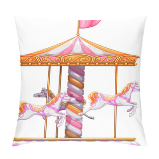 Personality  A Colourful Merry-go-round Pillow Covers