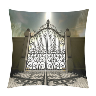 Personality  Heavens Closed Ornate Gates Pillow Covers