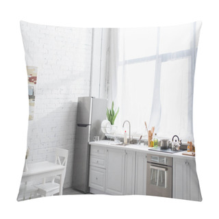 Personality  Modern Kitchen With Cooking Utensils And Household Pillow Covers
