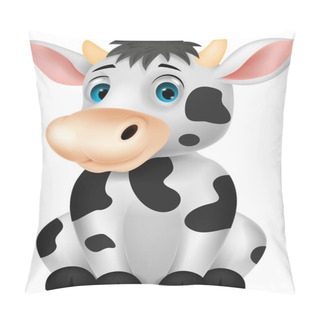 Personality  Cute Cow Cartoon Sitting Pillow Covers