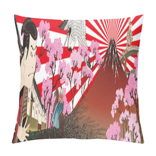 Personality  Japanese Collage 10 Pillow Covers