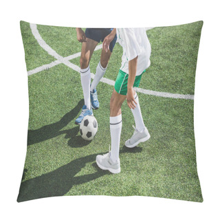 Personality  Soccer Players At Pitch Pillow Covers