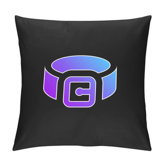 Personality  Belt Blue Gradient Vector Icon Pillow Covers