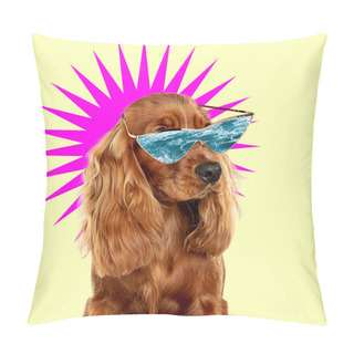 Personality  Modern Design, Contemporary Art Collage With Cute Doggies Pillow Covers
