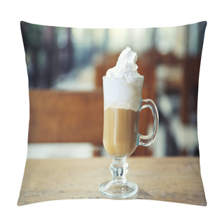 Personality  Iced Coffee On Table In Cafe Pillow Covers