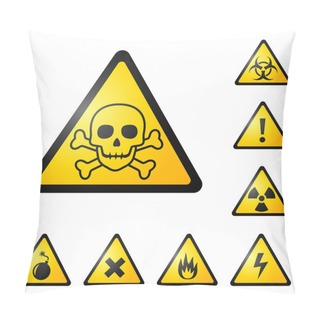 Personality  Warning Signs Pillow Covers