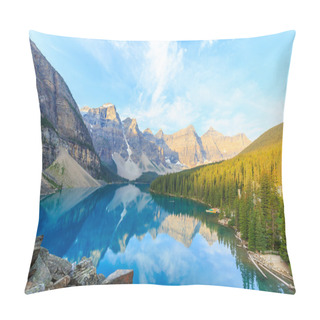 Personality  Moraine Lake, Canadian Rockies Pillow Covers