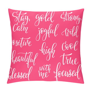 Personality  Photography Family Positive Quotes Overlay Set Pillow Covers