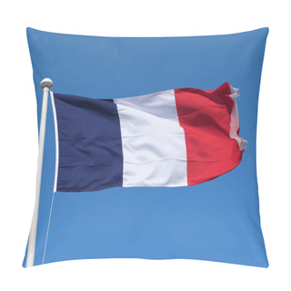 Personality  French Flag Blowing In The Wind. Pillow Covers