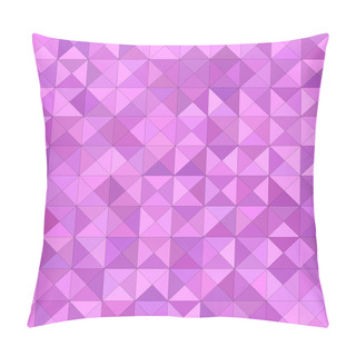 Personality  Pink Color Triangle Mosaic Vector Background Pillow Covers