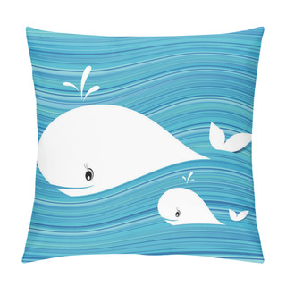 Personality  White Whale Pillow Covers