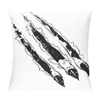 Personality  Claws Ripping Paper (Grunge Version) Pillow Covers
