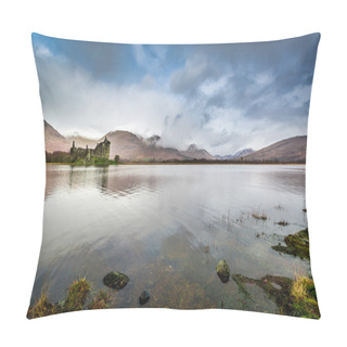 Personality  Old Ruins Of A Castle On The Lake Pillow Covers