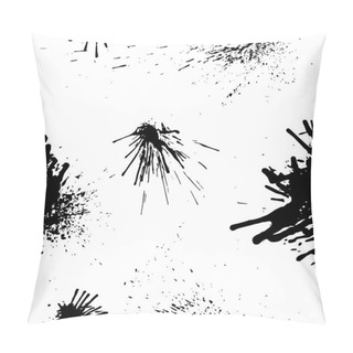 Personality   Seamless Background From Ink Smudges.  Pillow Covers