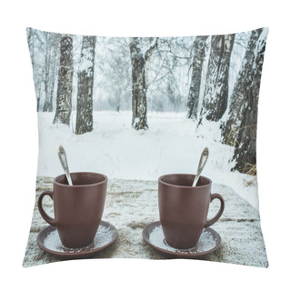 Personality  Two Cups Of Tea Pillow Covers