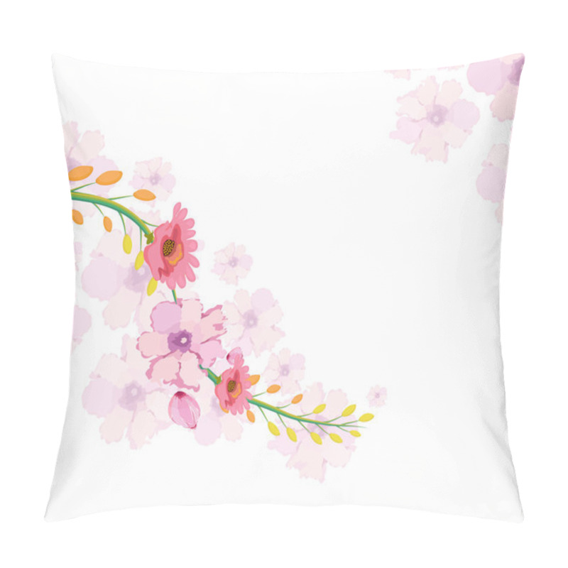 Personality  watercolor card with orchids pillow covers