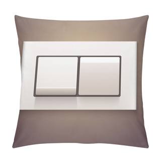 Personality  Switch Off Vector Illustration  Pillow Covers